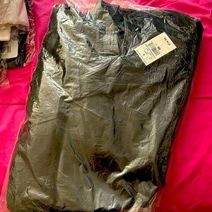 Ashley Stewart Black leather fringe dress